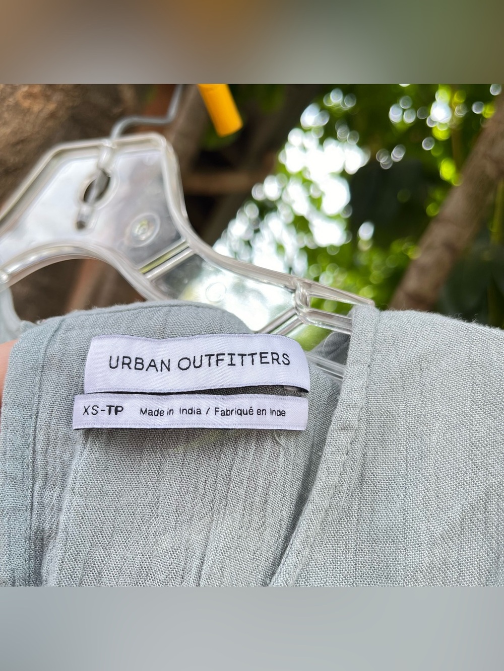 Urban Outfitters Sage Green Babydoll Mini Dress - Picture 5 of 11
